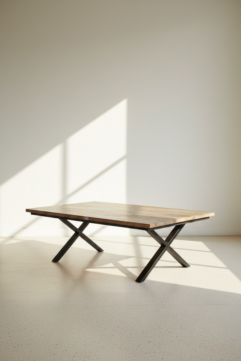 Mango Wood X legs table