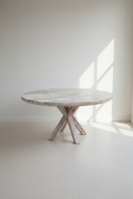 Criss cross Mango wood dining table