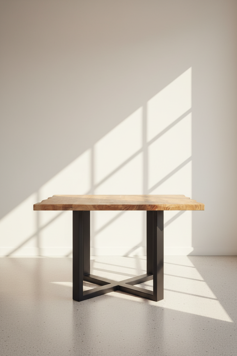 Acacia wood Square table