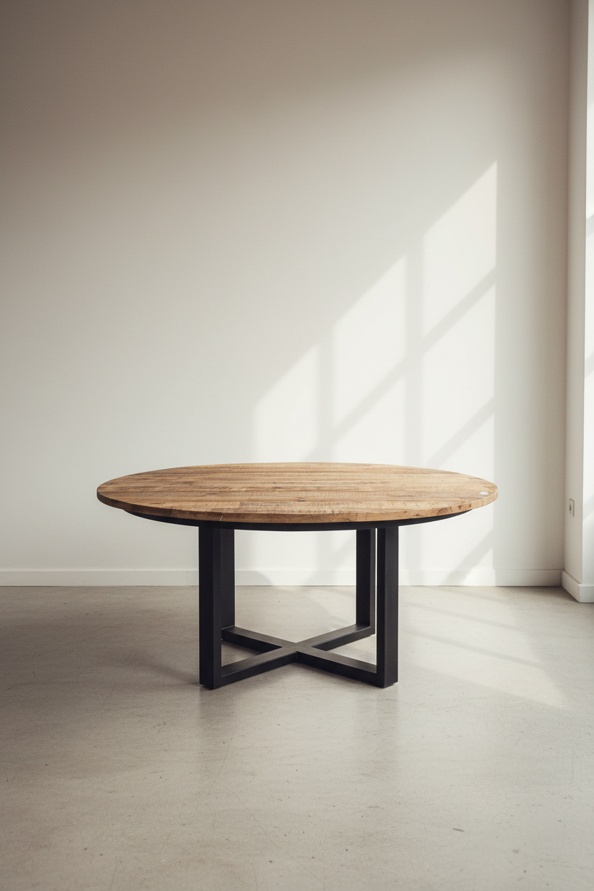 Round X Mango wood table