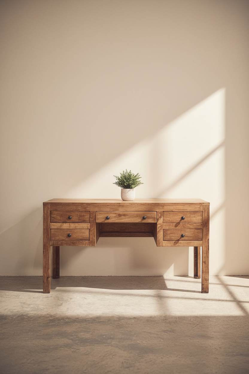 Barn Style Rough Mango wood desk