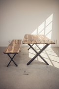 Rosewood Dining Table X Legs
