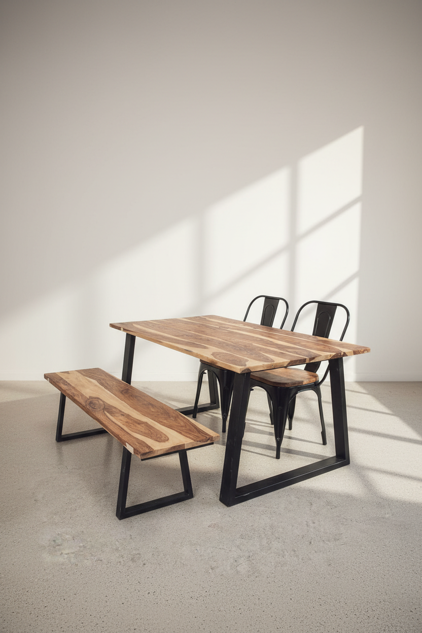 Rosewood Slant Legs Dining Table