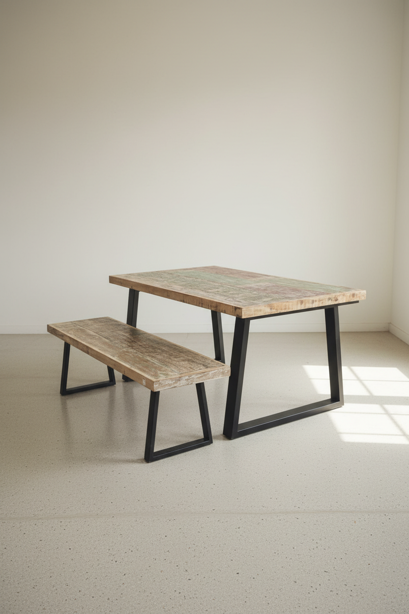 Recycle Design Slant Legs Dining Table