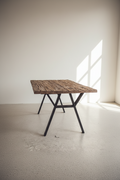 Railway Sleeper dining table Y Legs