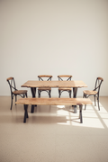 Live Edge Dining Table X Legs