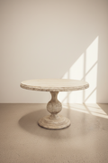 Heavy Base Round sandblasted table