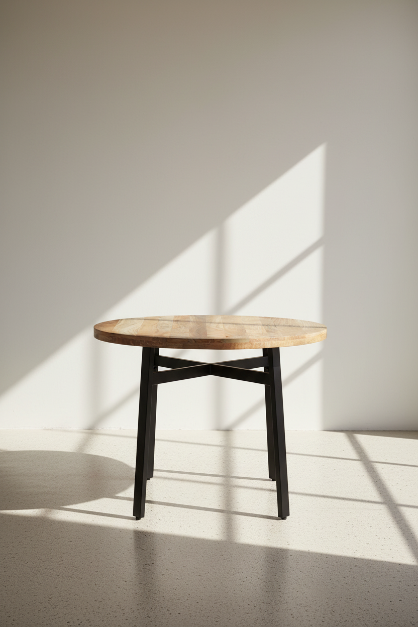 X Design Round Dining Table Mango wood