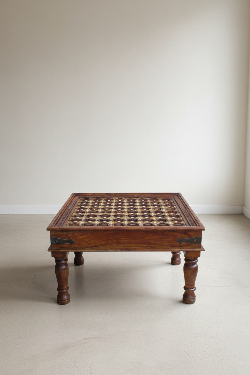 Brass Inlay Table