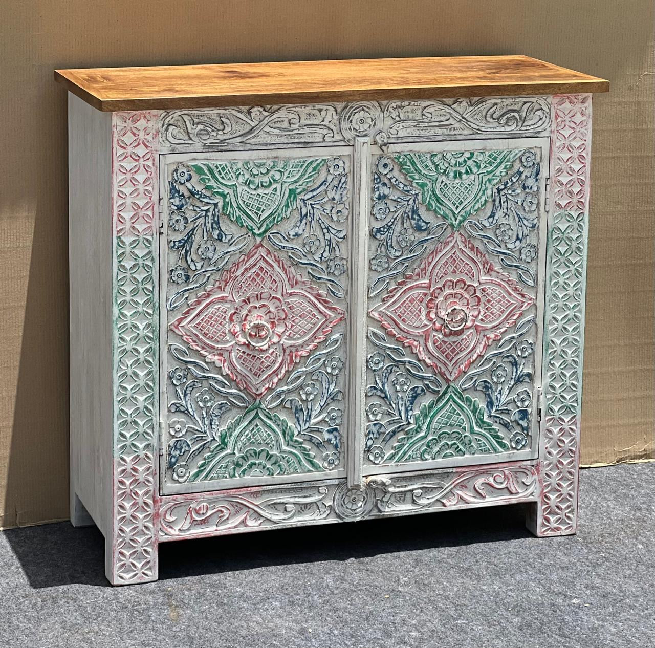Multi-color sideboard