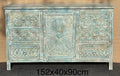 Sun carved sideboard