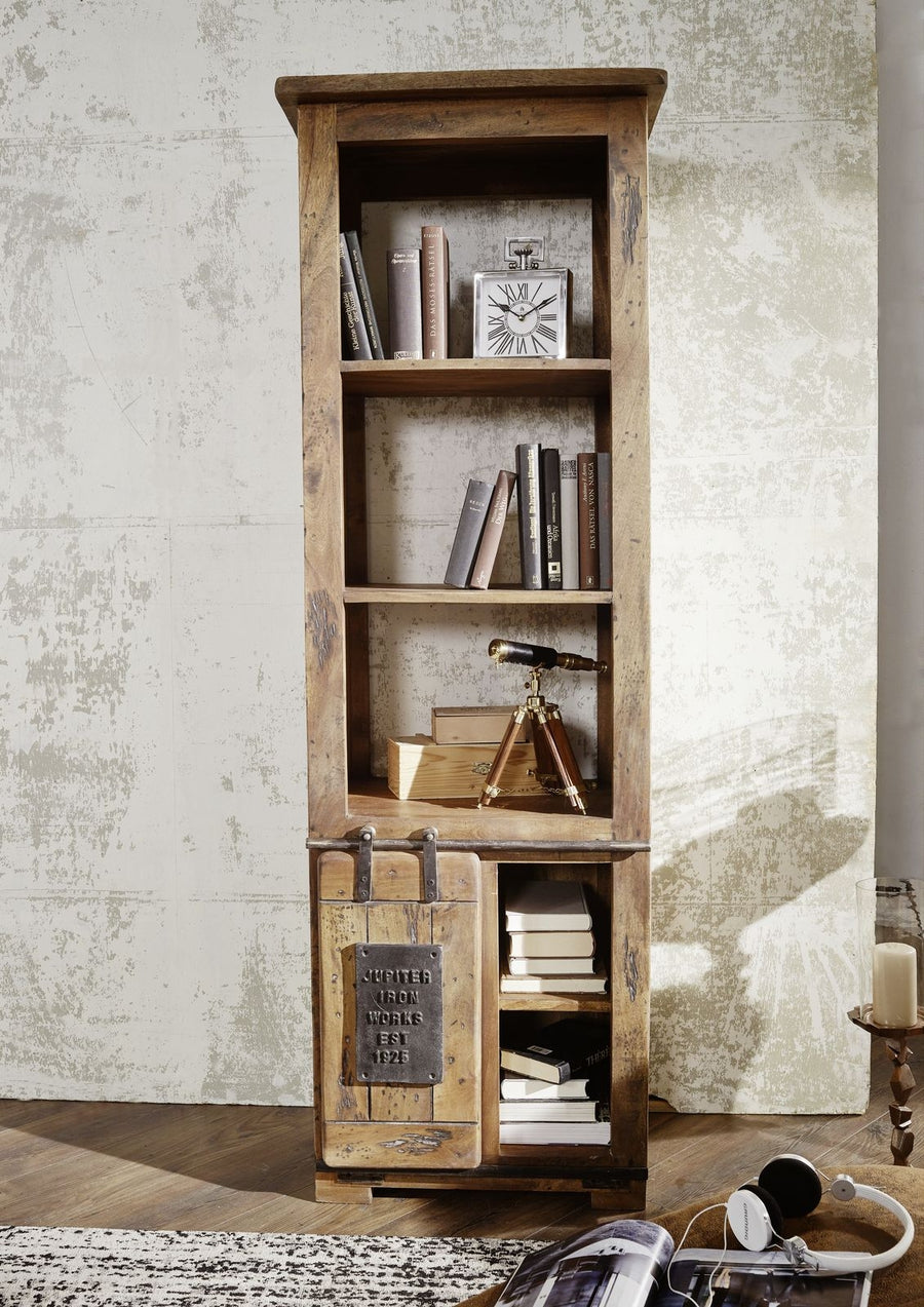 Narrow Barn Door Bookshelf | Lucky Furniture & Handicrafts.