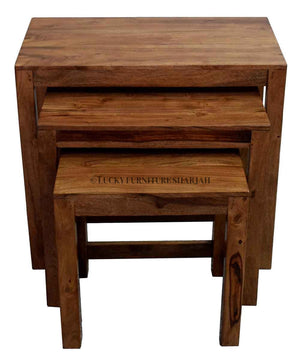 Rose wood Nesting Table | Lucky Furniture & Handicrafts.