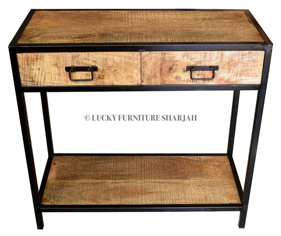Metal & Wood Console | Lucky Furniture & Handicrafts.