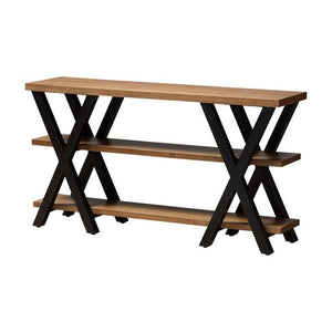 Double X Industrial Console | Lucky Furniture & Handicrafts.