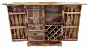 Rosewood Folding Bar | Lucky Furniture & Handicrafts.