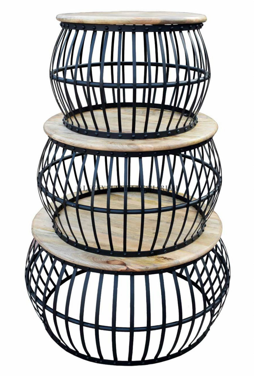 Round Caged Coffee Table | Lucky Furniture & Handicrafts.