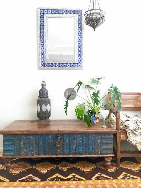 Metal Detailed Trunk | Lucky Furniture & Handicrafts.