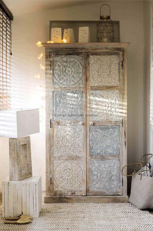 Multiple Carved Panel Cabinet | Lucky Furniture & Handicrafts.