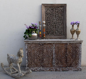 Distressed Carved Sideboard | Lucky Furniture & Handicrafts.