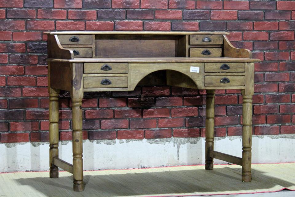 Classic 8 draw Desk | Lucky Furniture & Handicrafts.