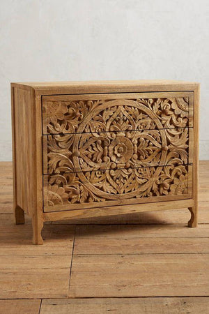 Carved Drawchest | Lucky Furniture & Handicrafts.