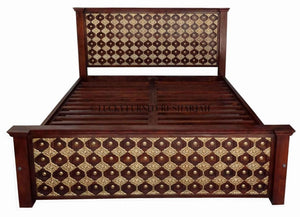 Maharaja Brass Inlay Bed | Lucky Furniture & Handicrafts.