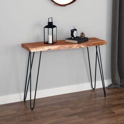 Acacia Live Edge Wood hairpin console | Lucky Furniture & Handicrafts.