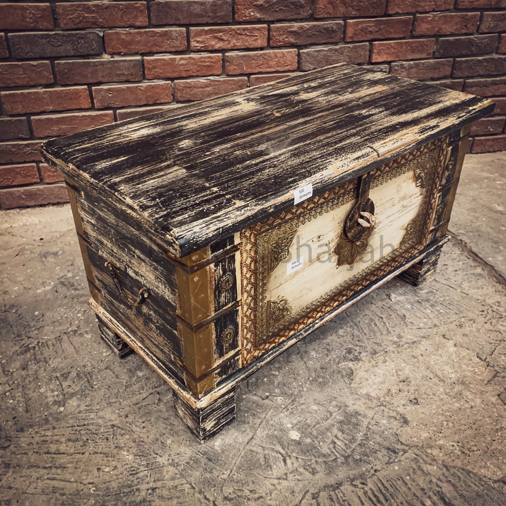 Multicolor Box with brass inlay | Lucky Furniture & Handicrafts.