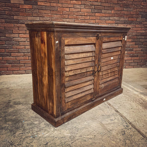 Cottage Chic Shutter Sideboard/Coffee Station | Lucky Furniture & Handicrafts.