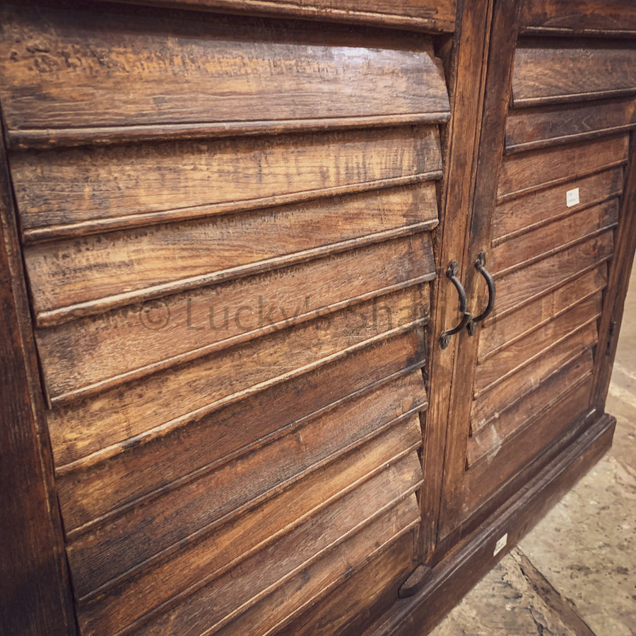 Cottage Chic Shutter Sideboard/Coffee Station | Lucky Furniture & Handicrafts.