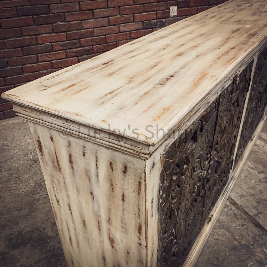 Carved Two Tone Sideboard | Lucky Furniture & Handicrafts.