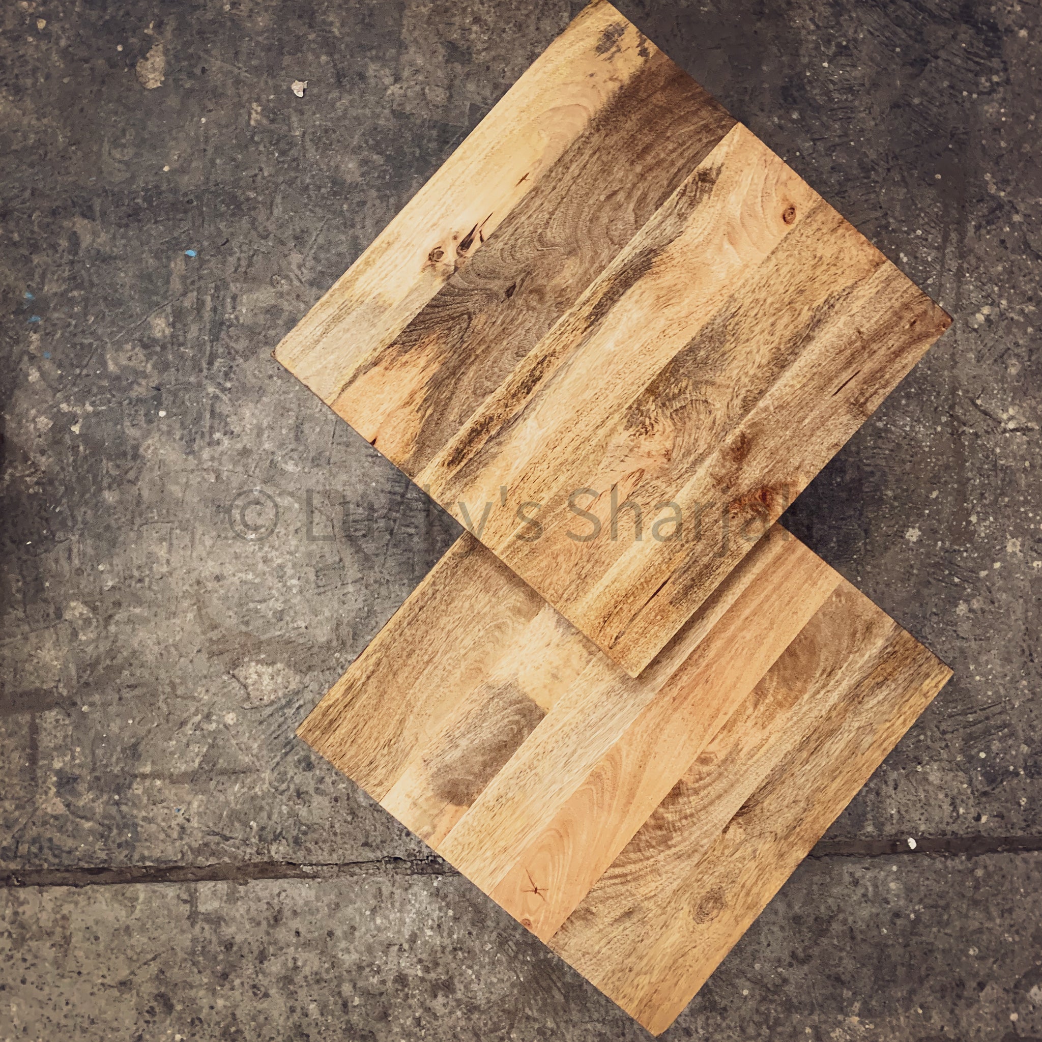 Adjustable Mango wood table Nesting | Lucky Furniture & Handicrafts.
