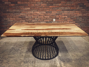 Rosewood Dining table with KLOUVI Base | Lucky Furniture & Handicrafts.