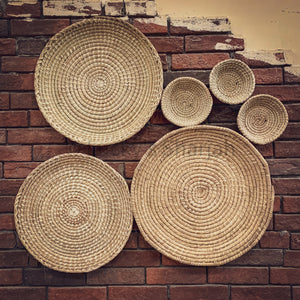 Boho Neutral Wall Decor Basket | Lucky Furniture & Handicrafts.