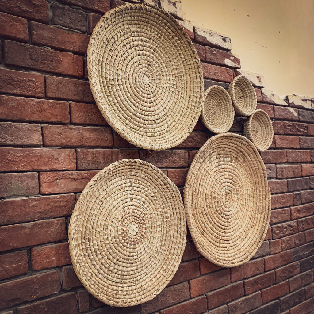 Boho Neutral Wall Decor Basket | Lucky Furniture & Handicrafts.