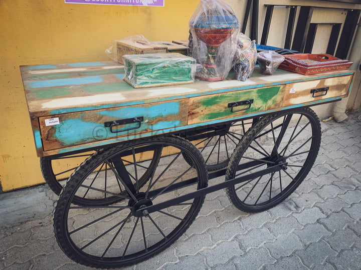 Recycle Design Cart Trolley | Lucky Furniture & Handicrafts.