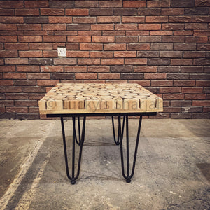 Xylo Log Pieces Sidetable | Lucky Furniture & Handicrafts.