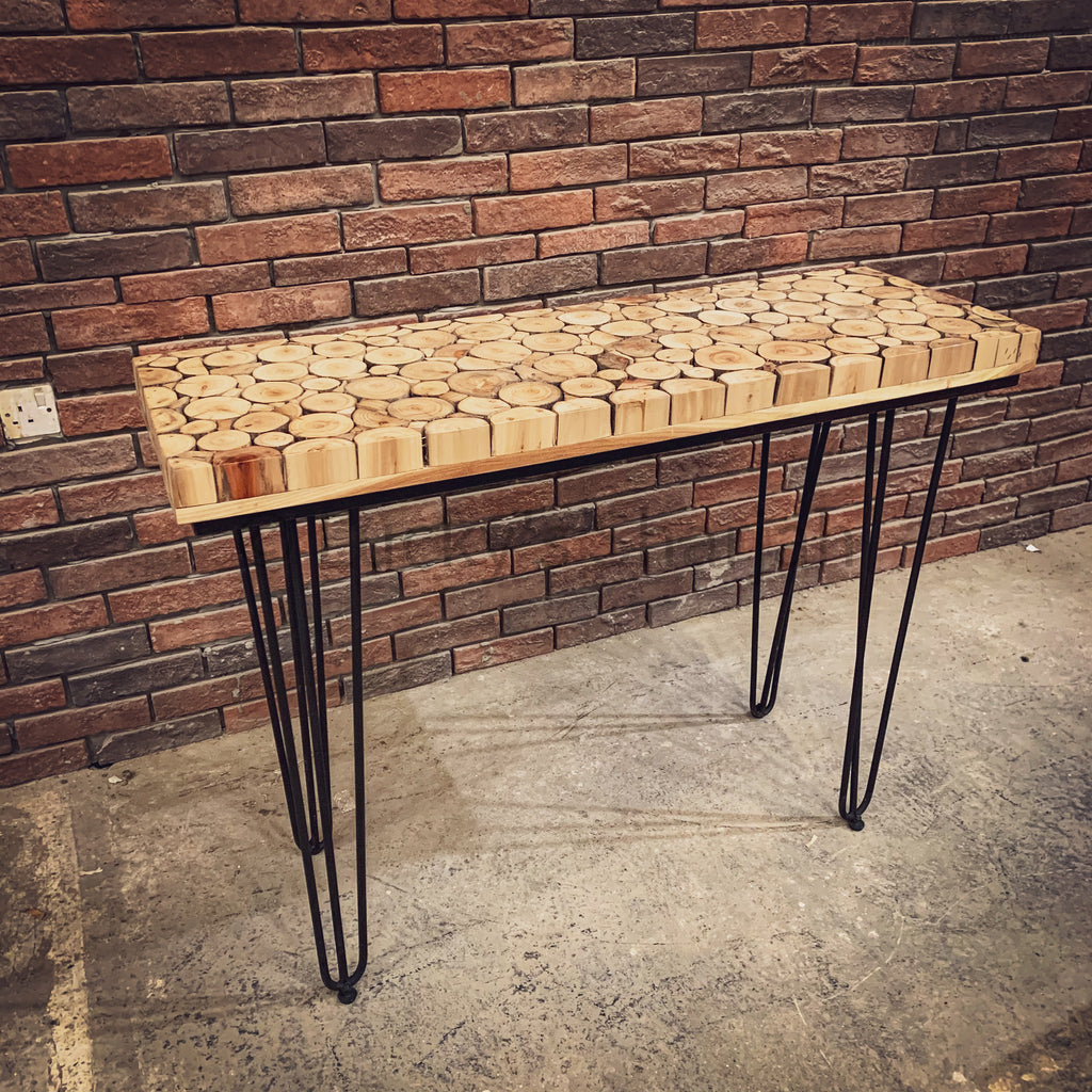 Xylo Log Pieces Console | Lucky Furniture & Handicrafts.