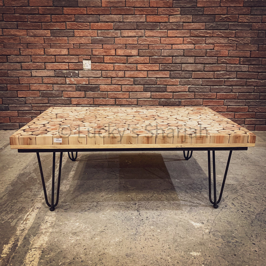 XYLO Log Pieces Round Table | Lucky Furniture & Handicrafts.