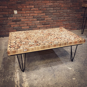 Xylo Log Pieces Table | Lucky Furniture & Handicrafts.