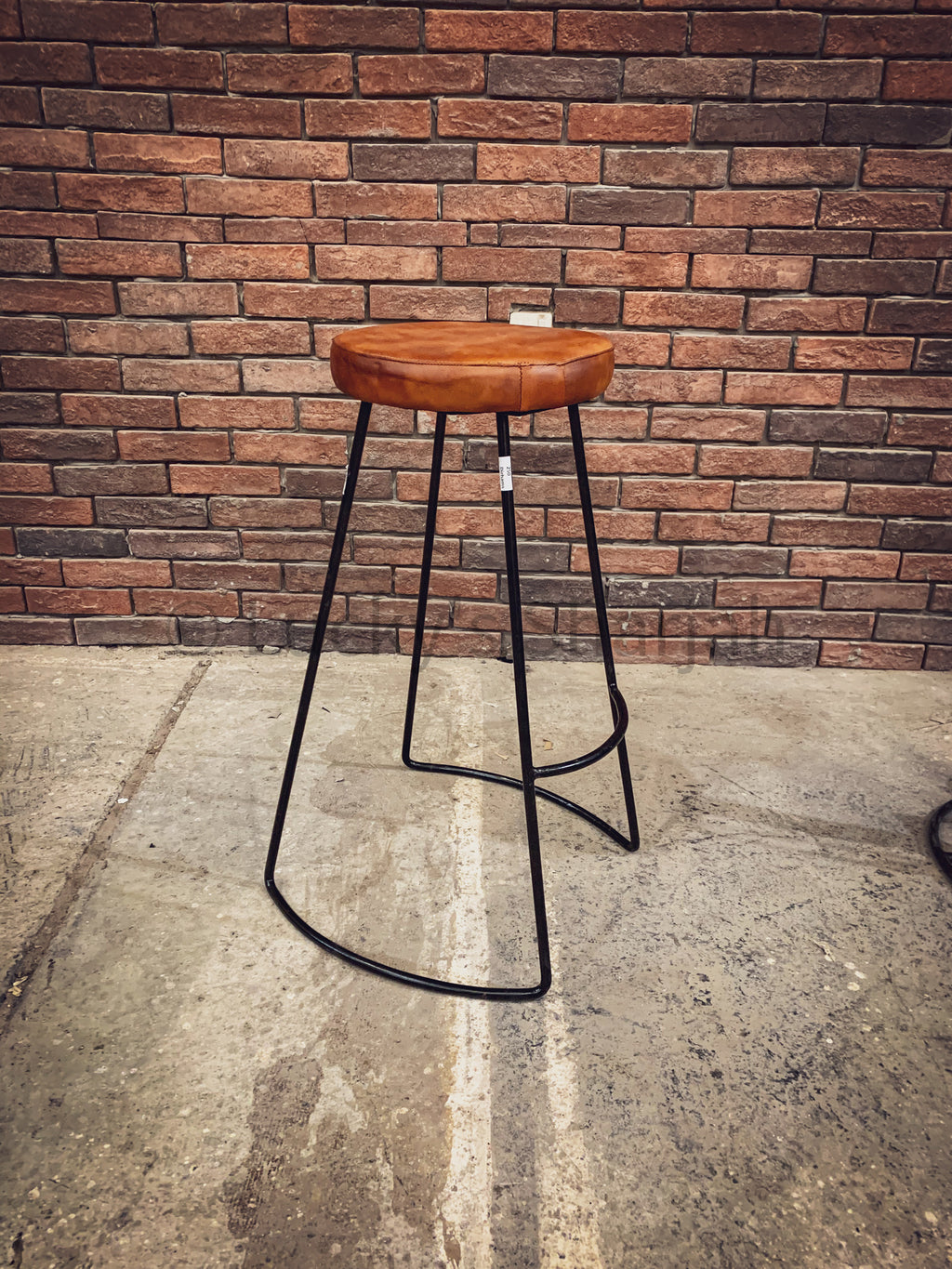 Minimalist Leather bar stool | Lucky Furniture & Handicrafts.