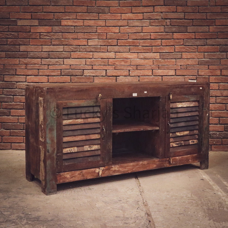 Vintage Recycle Design Cottage Chic Tv Stand | Lucky Furniture & Handicrafts.