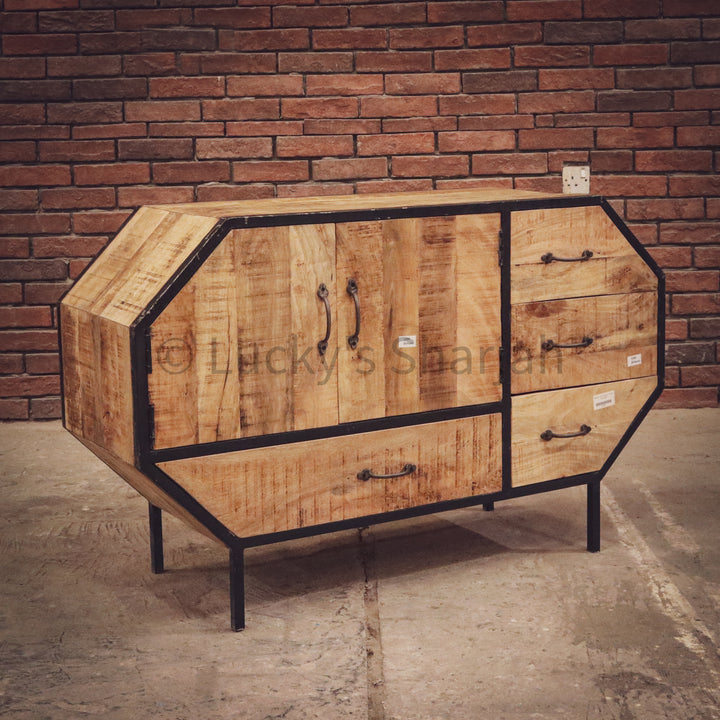 OCTA industrial cabinet with drawers | Lucky Furniture & Handicrafts.