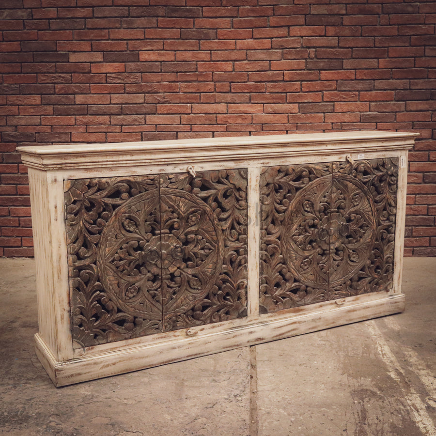 Carved Two Tone Sideboard | Lucky Furniture & Handicrafts.