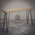 Mango Live Edge Wood hairpin console.