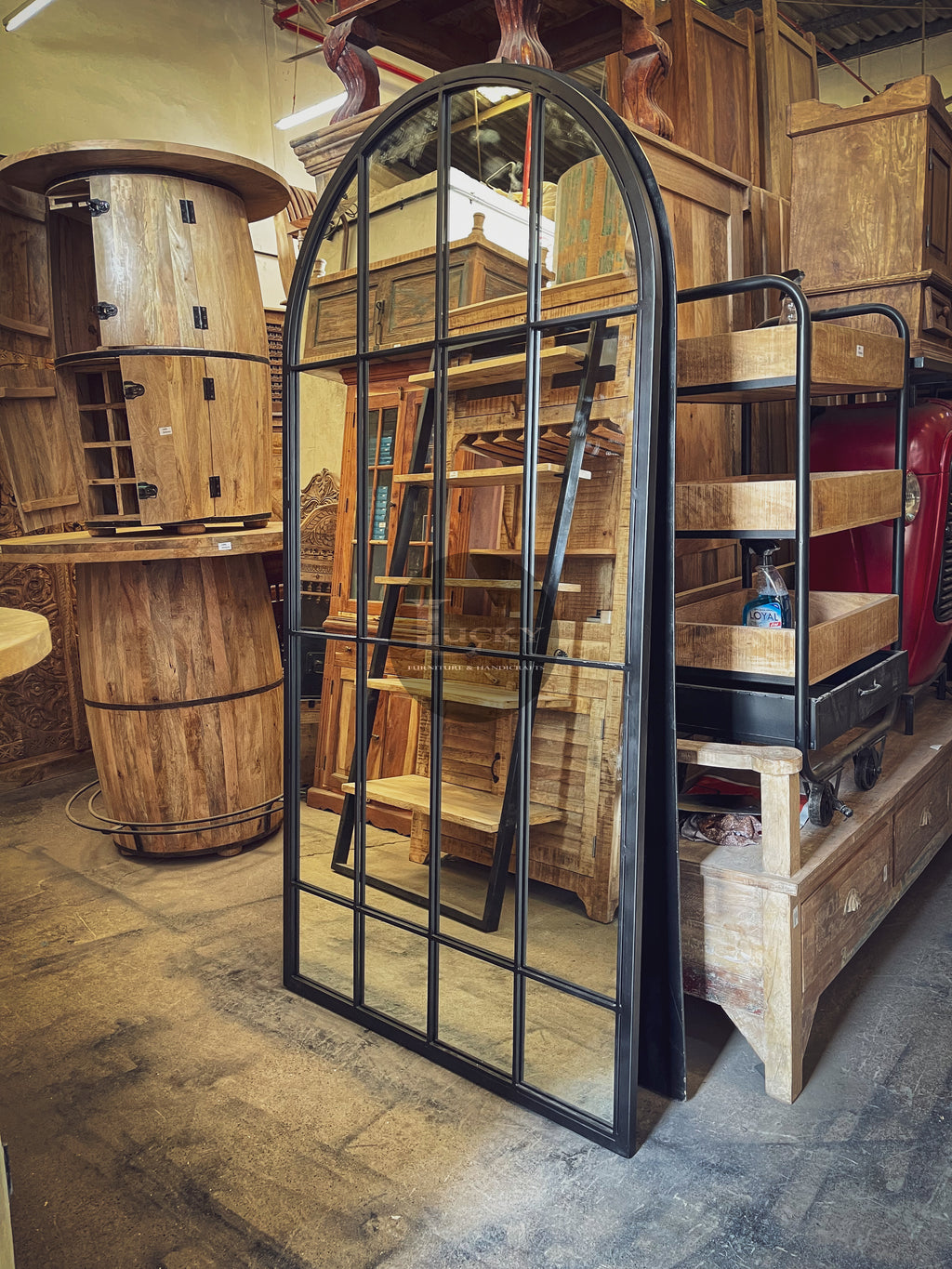 Sectional SIDERO Arch Mirror Frame.