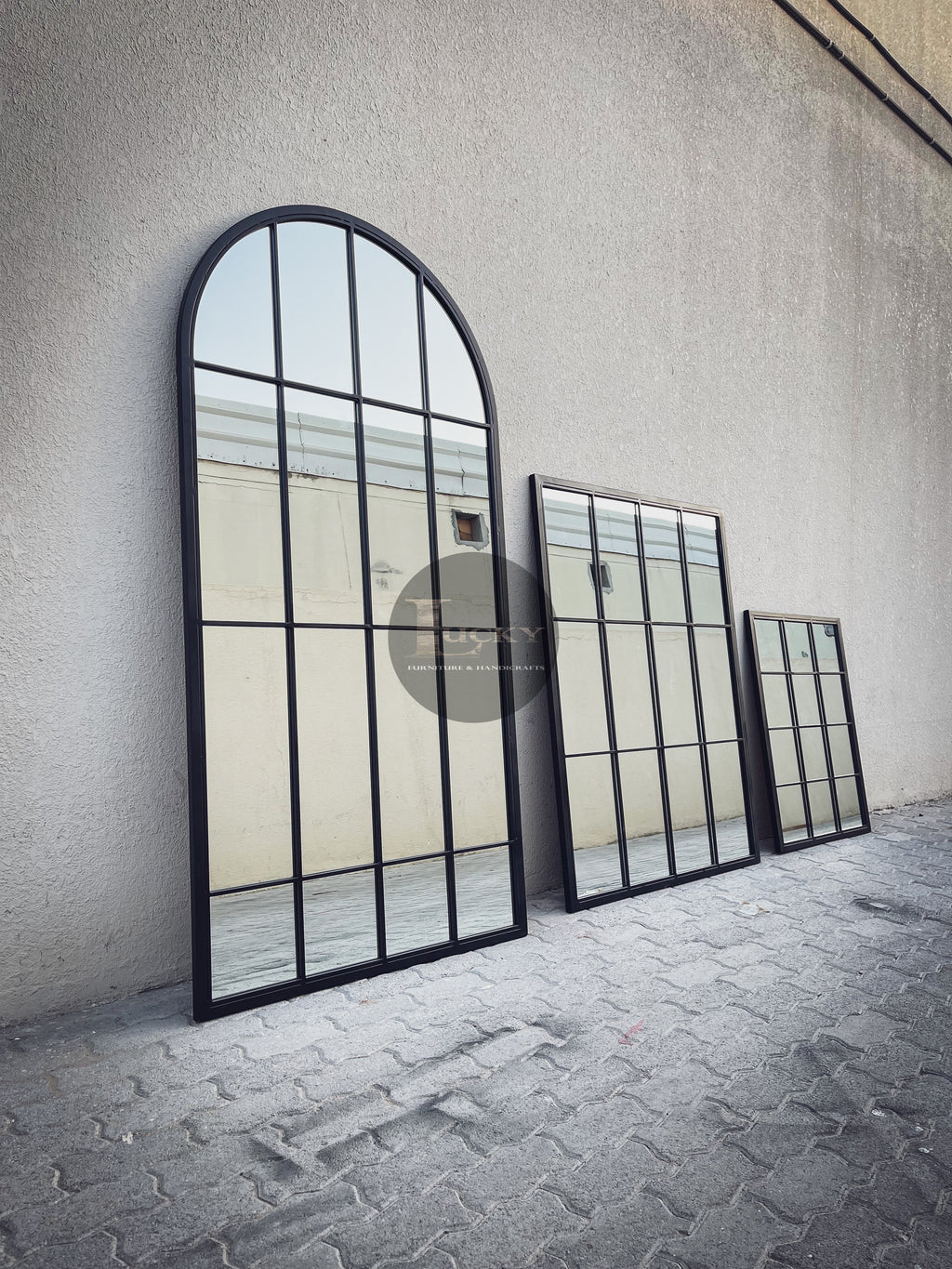 Sectional SIDERO Arch Mirror Frame.