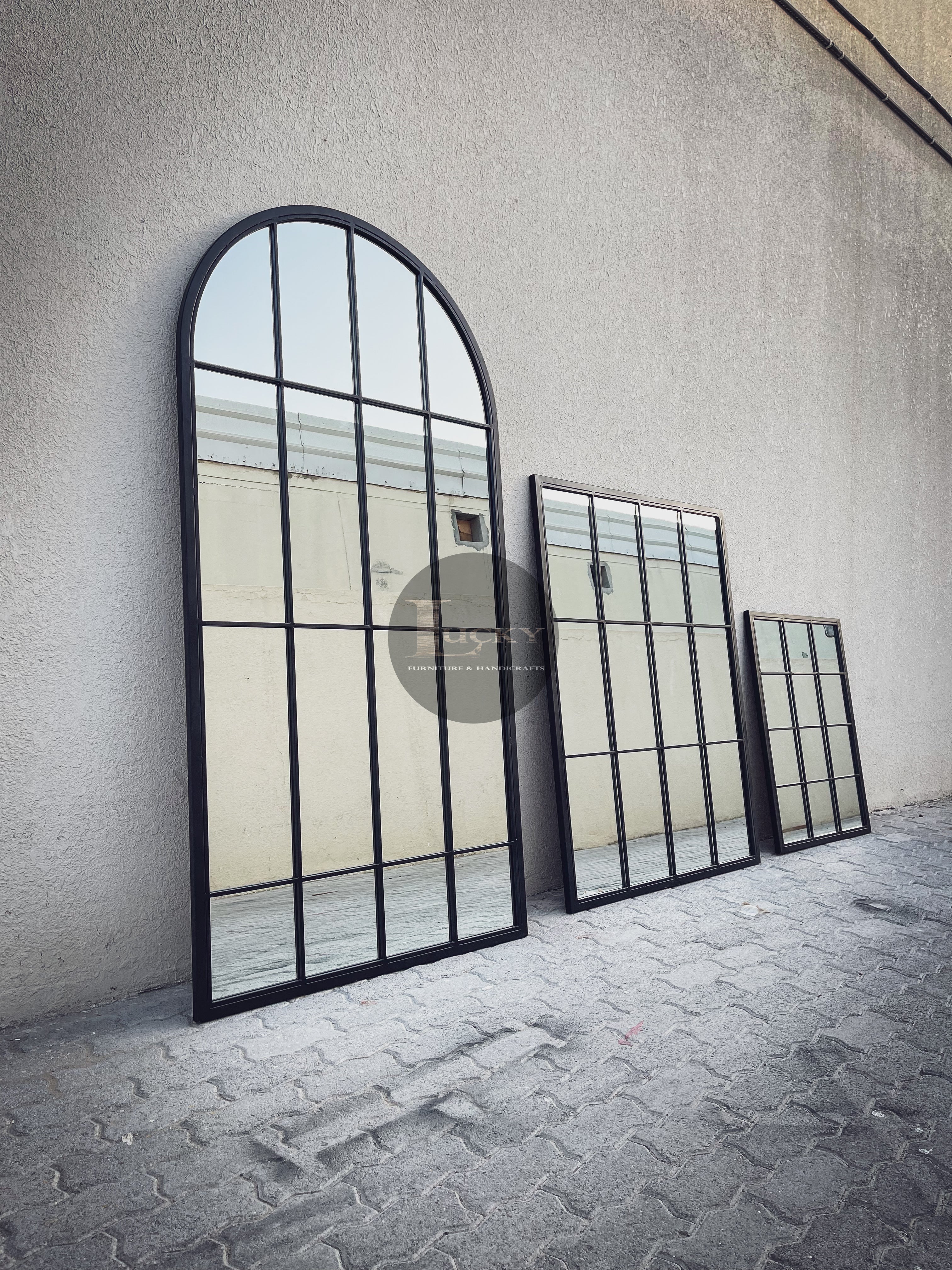 Sectional SIDERO Arch Mirror Frame.