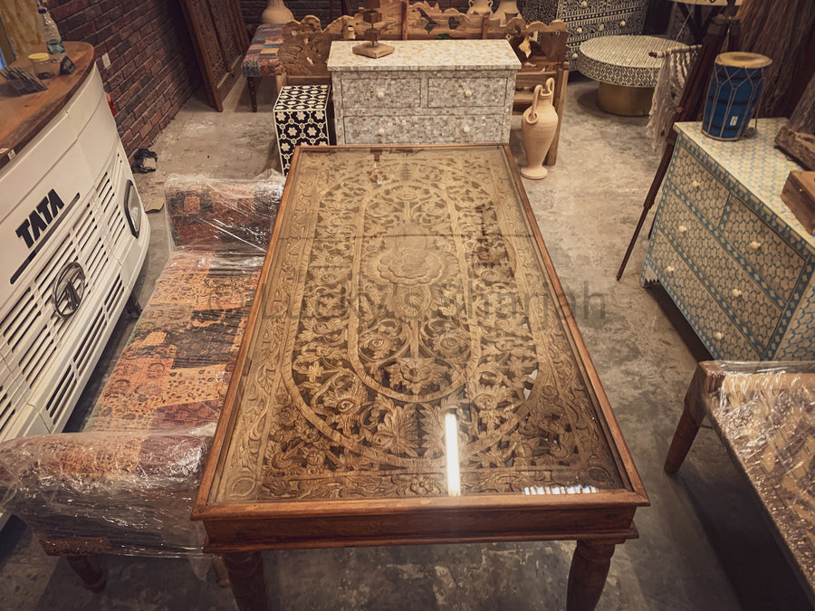 Carved Dining Table | Lucky Furniture & Handicrafts.